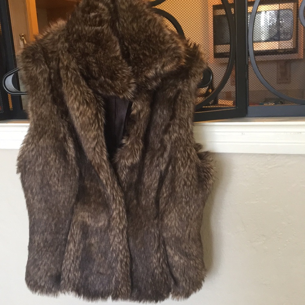 Faux fur vest